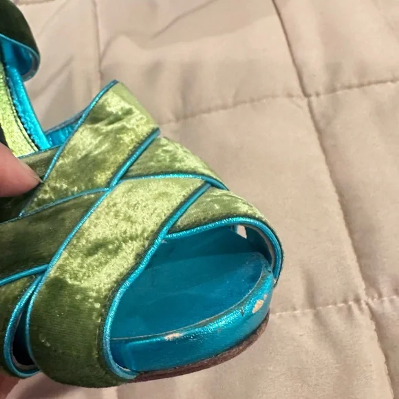 TOM FORD VELVET GREEN Heels - Picture 5 of 7